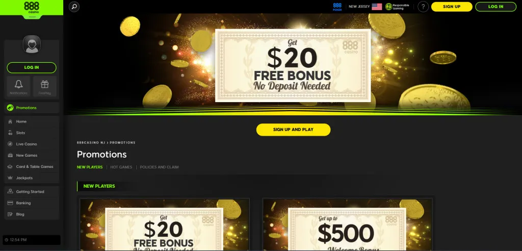 888 Casino Website