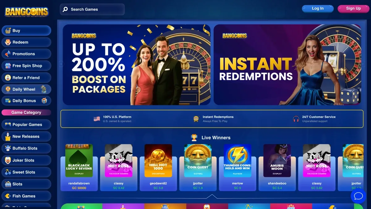 BangCoins Social Casino