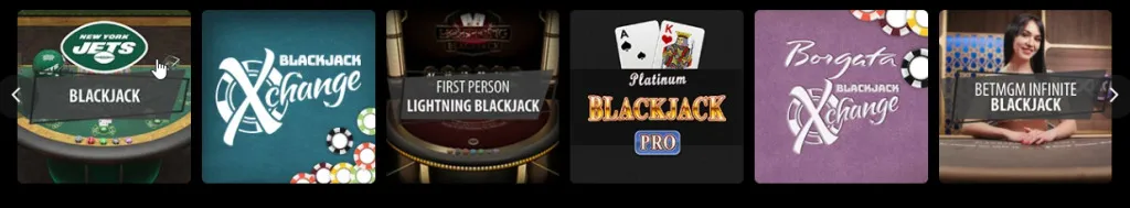 BetMGM Casino Blackjack