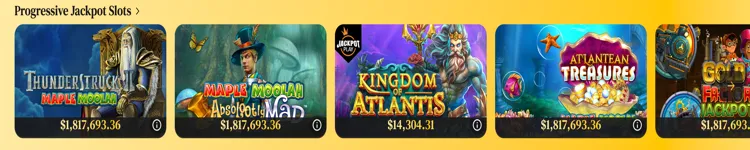 Betty Casino Progressive Jackpots