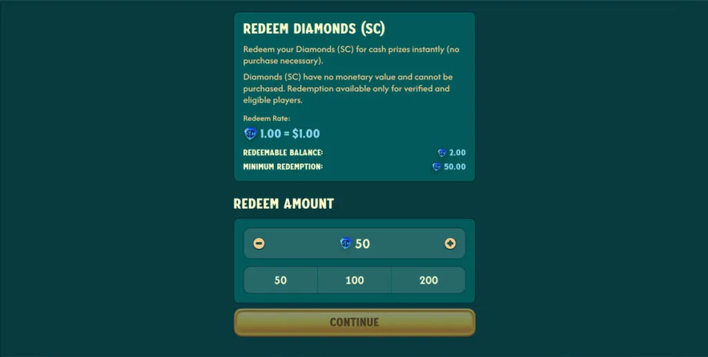 Big Pirate Casino Redemptions