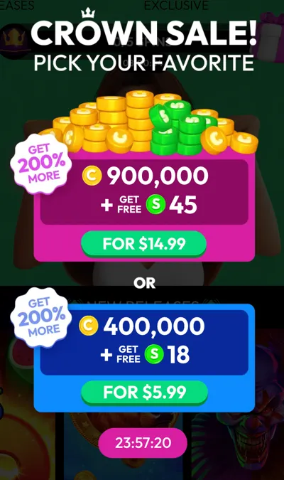Crown Coins Sign Up Bonus