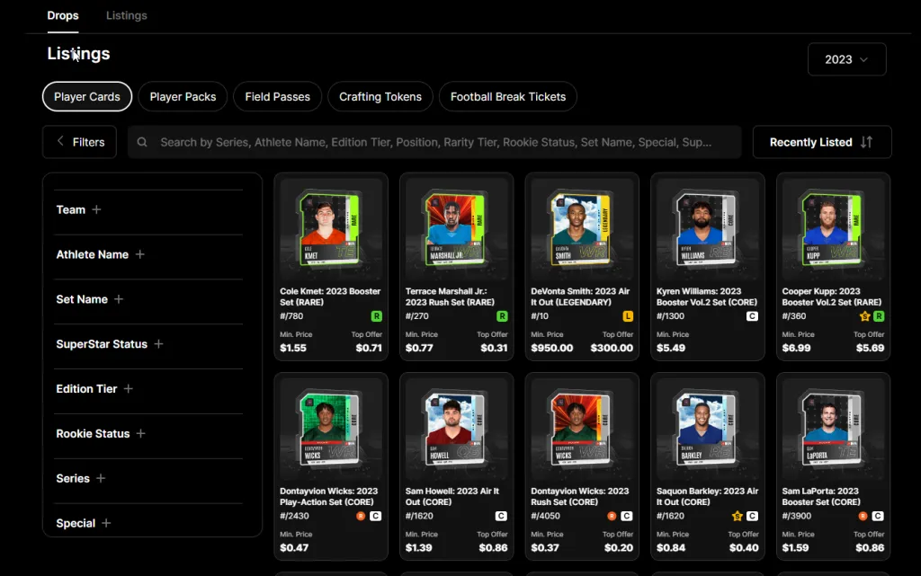 DraftKings Reignmakers Auctions