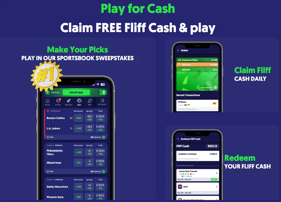 Fliff Cash used as an example of virtual currency at a social sportsbook