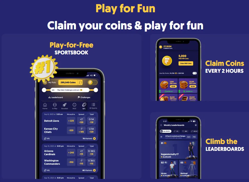Fliff Coins used as an example of virtual currency at social sportsbooks