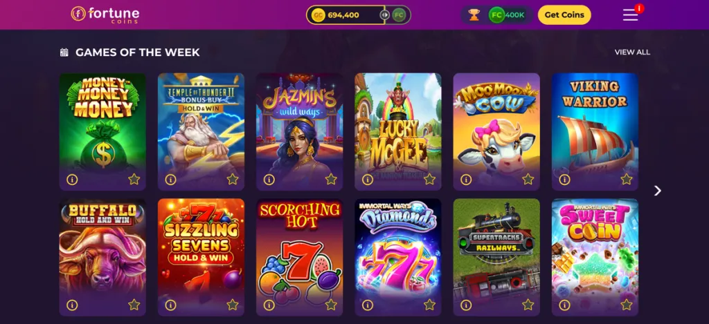Fortune Coins Casino Games