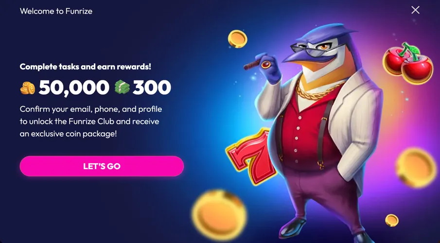 Funrize Email &amp; Phone Verification