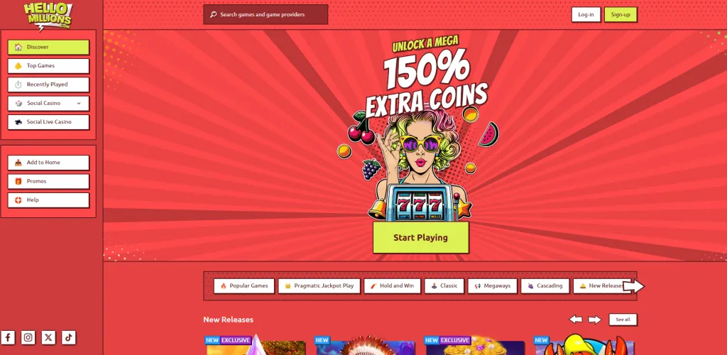 Hello Millions love comics? this comic themed sweepstake casino is for you