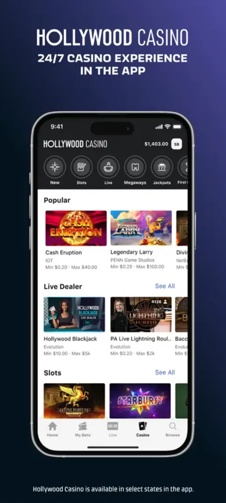 Hollywood Casino App