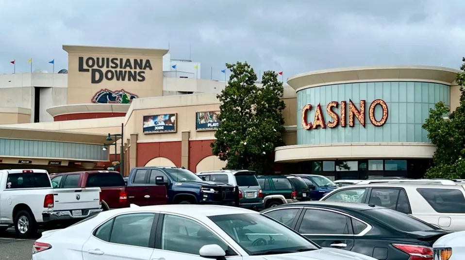 Outside view of Louisiana Downs Casino &amp; Racetrack