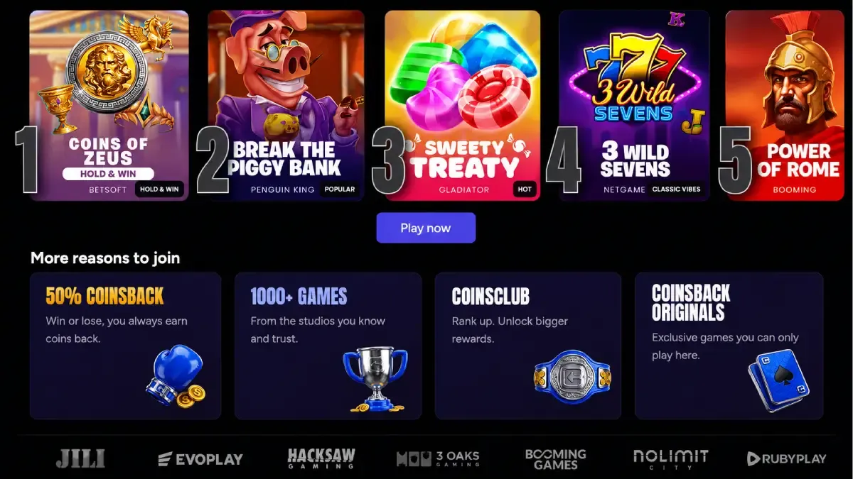 CoinsBack No Deposit Bonus 2026
