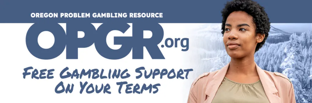 Oregon Problem Gambling Resource website offering help and support