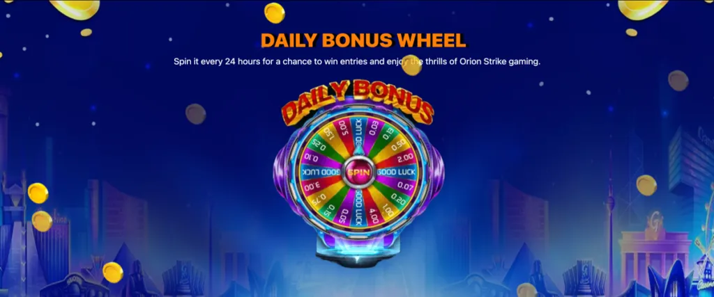 Orion Strike Daily Bonus Wheel