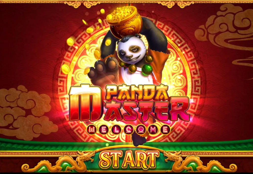 Panda Master website with logo and Start button