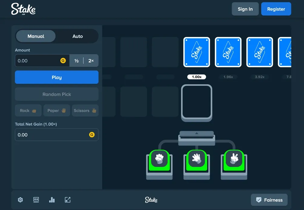Rock Paper Scissors (Stake.us)