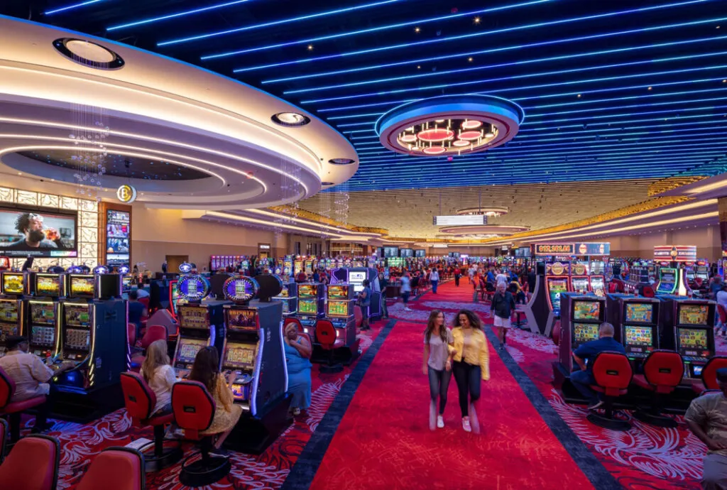 Slot machines and table games at Southland Casino Hotel near Memphis, Tennessee