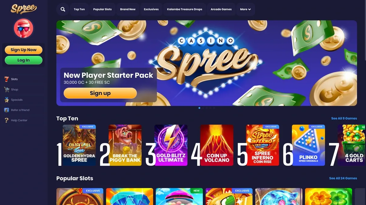 Spree Sweepstakes Casino