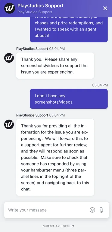 The Win Zone Casino live chat customer support