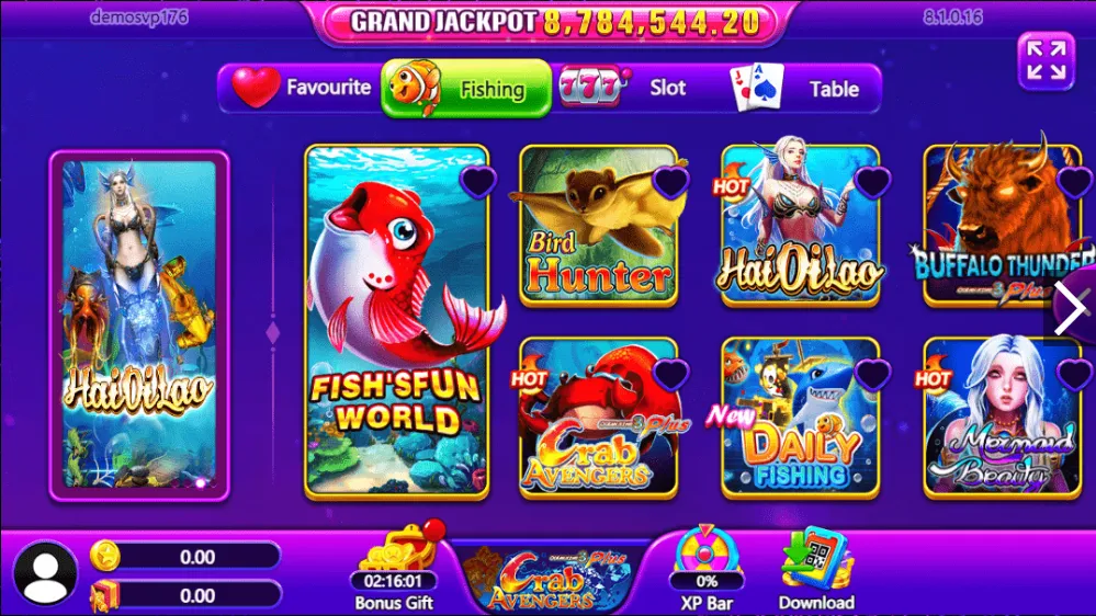 Inside the Vblink 777 app showing popular games and main menu options