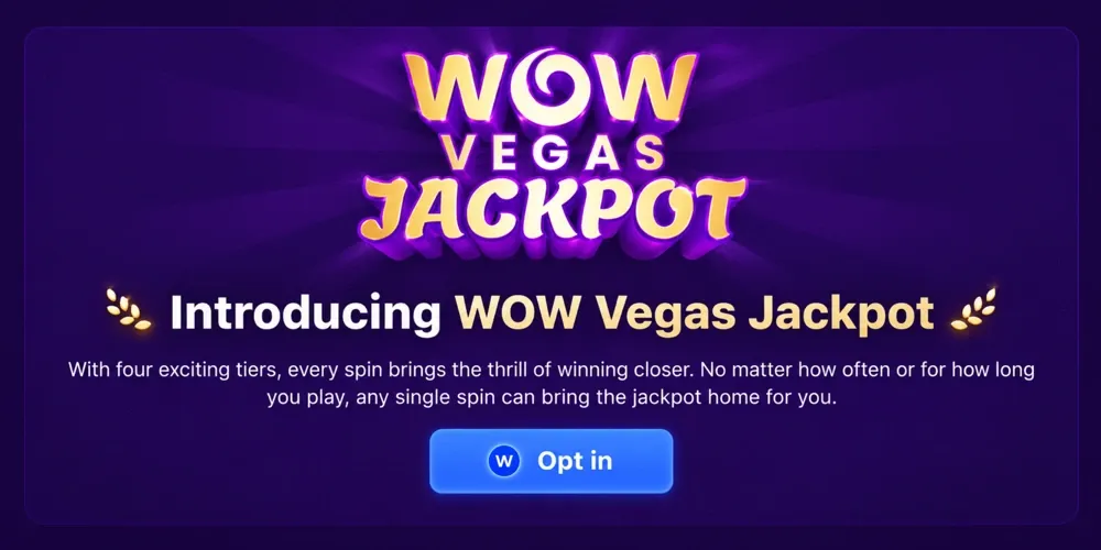 WOW Vegas Progressive Jackpots