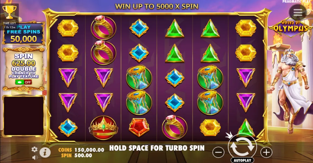 Tennessee casino player triggering a spin on Gates of Olympus online slot