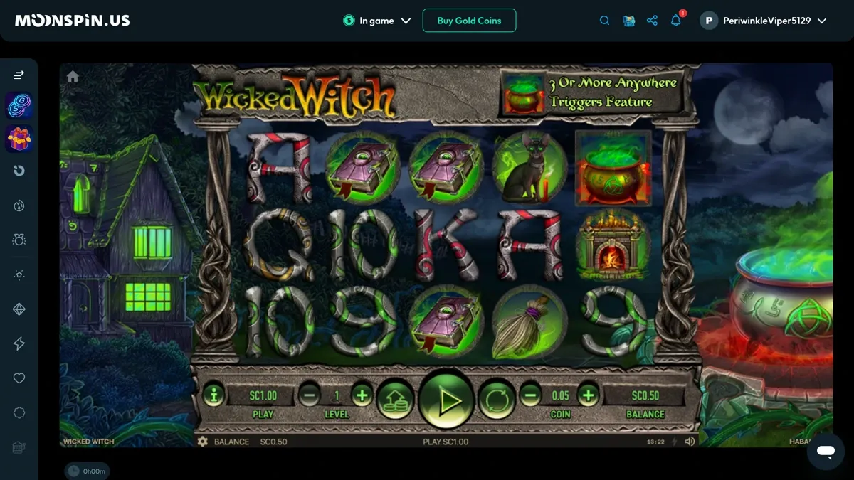 Wicked Witch Slot at Moonspin Casino