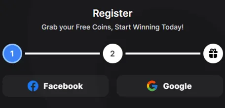 Use Google Or Facebook authentication to register or login at Wow Vegas