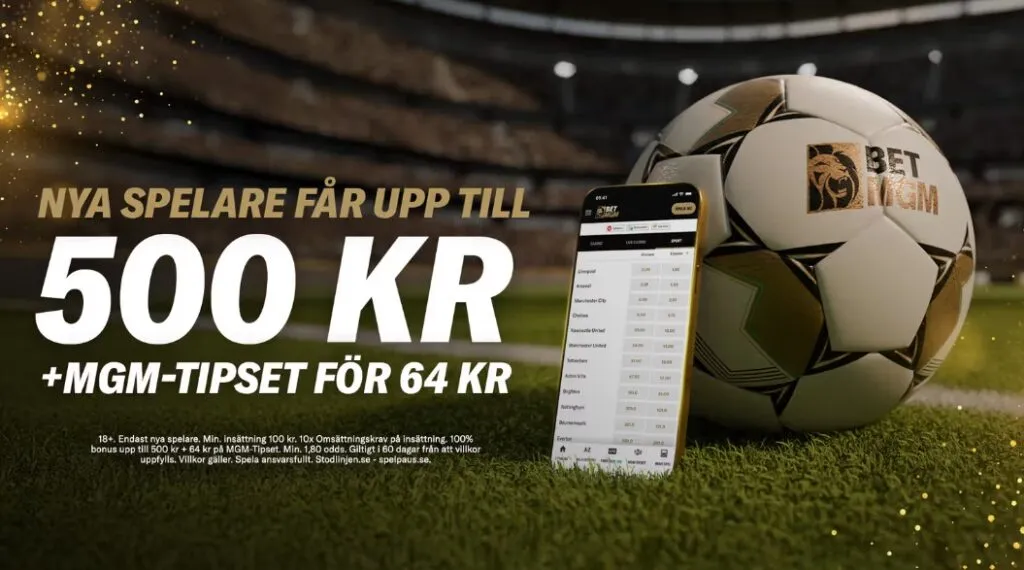 BetMGM Sportbonus Sverige