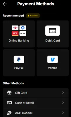 draftkings deposit methods
