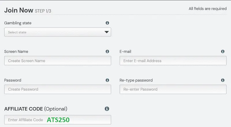 sugarhouse registration with promo code
