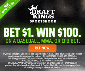 DraftKings Bet 1 win 100