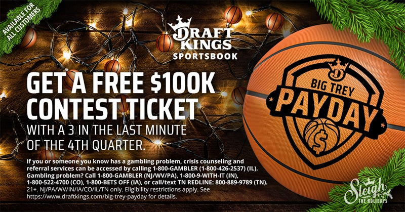 Win Your Chance at $100,000 from DraftKings Sportsbook This Week in the NBA