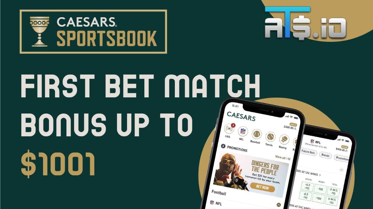caesars sportsbook first bet match on TNF