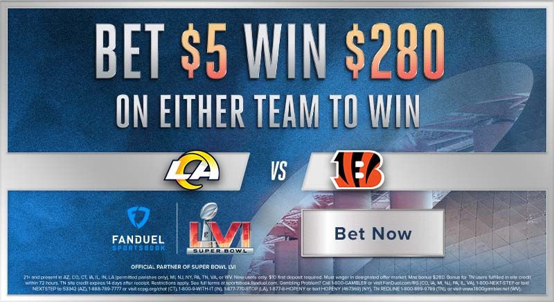 FanDuel Sportsbook Super Bowl Promo: Bet $5 Win $280 CASH!