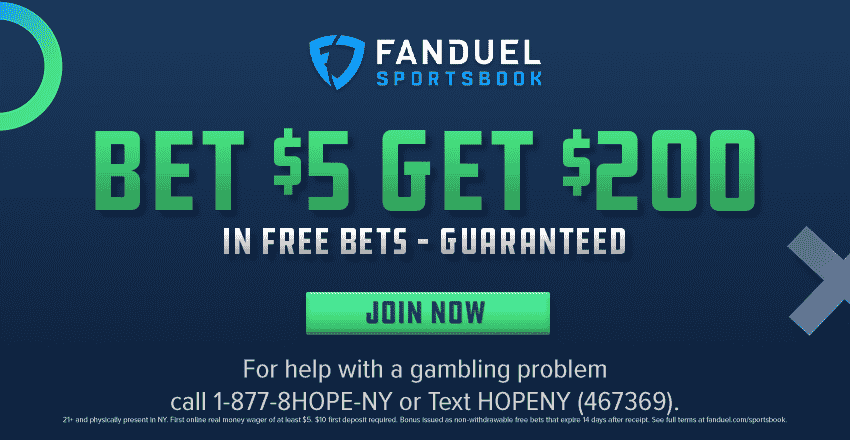 FanDuel NYC Bet $5 Win $200