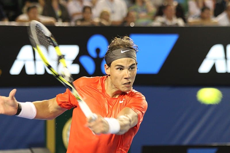 Nadal at the 2011 Australian Open., tags: french open alexander - CC BY-SA