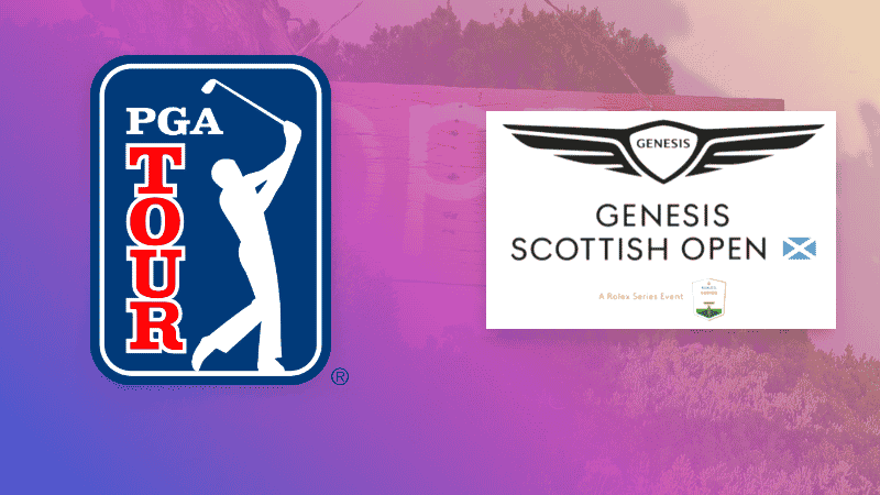Left: PGA Tour, Right: Scottish Open, tags: genesis liv golf players - CC