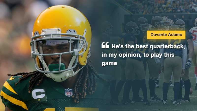 Davante Adams says "He's the best quarterback, in my opinion, to play this game," via thespun, tags: aaron - CC