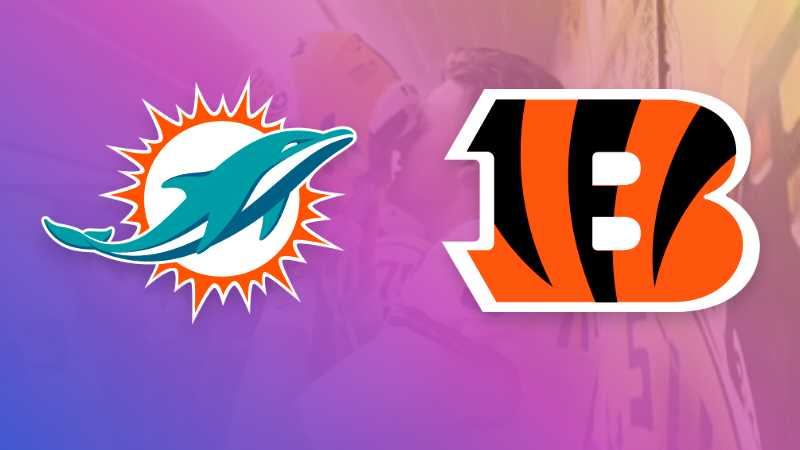 Left: Miami Dolphins, Right: Cincinnati Bengals, tags: dolphins - CC
