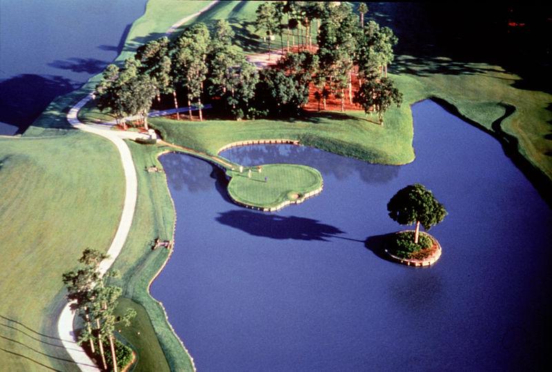 The 17th hole at the TPC Sawgrass is one of the most famous holes of golf in the world., tags: smith parking access - CC BY-SA
