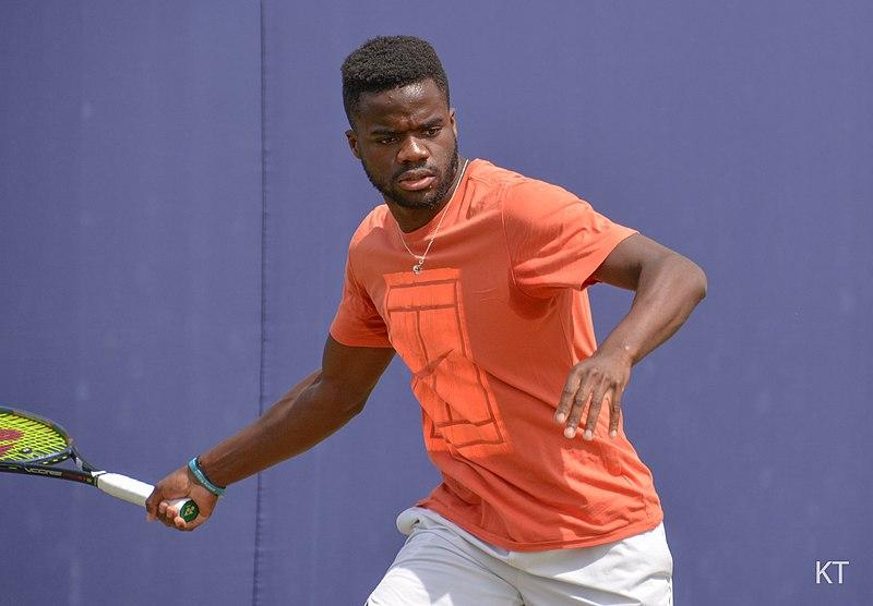 Frances Tiafoe at the 2018 Queen's Club Championships in London - CC BY-SA