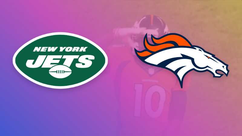Left: New York Jets, Right: Denver Broncos, tags: jets 16-9 extend winning streak - CC