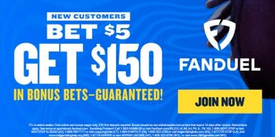 Fanduel Bet 5 Get 150 Promo paid out in bonus bets