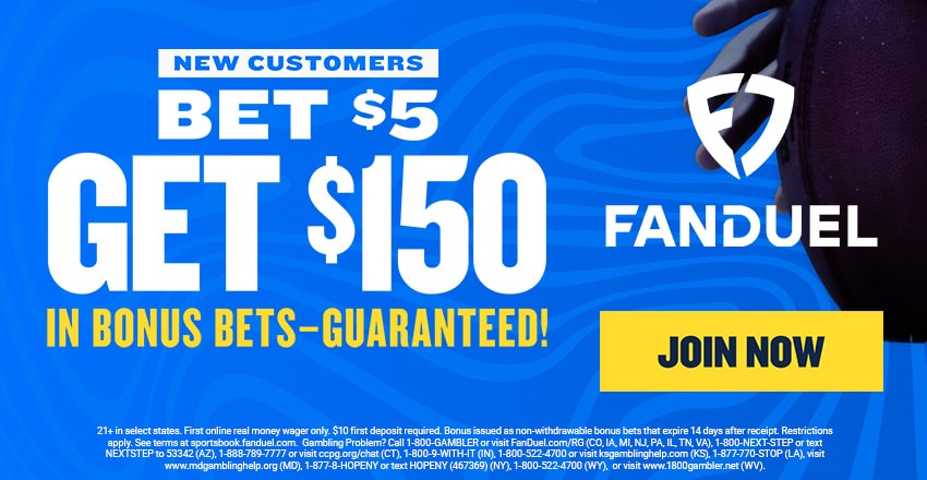 Fanduel Bet 5 Get 150 Promo paid out in bonus bets