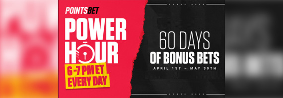 PointsBet Promo Code: Power Hour – 60 Days of Bonus Bets