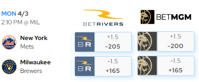 betmgm vs betrivers odds