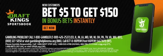 DraftKings New York Promo Code | Bet $5 Get $150 for Panthers vs Giants