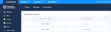 alt lines fanduel