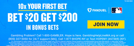 FanDuel Sportsbook Promo 10x First Bet Offer: Bet $20, Win $200