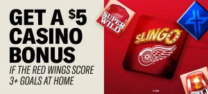 Play Red Wings slingo at betmgm casino in michigan get a $5 bonus